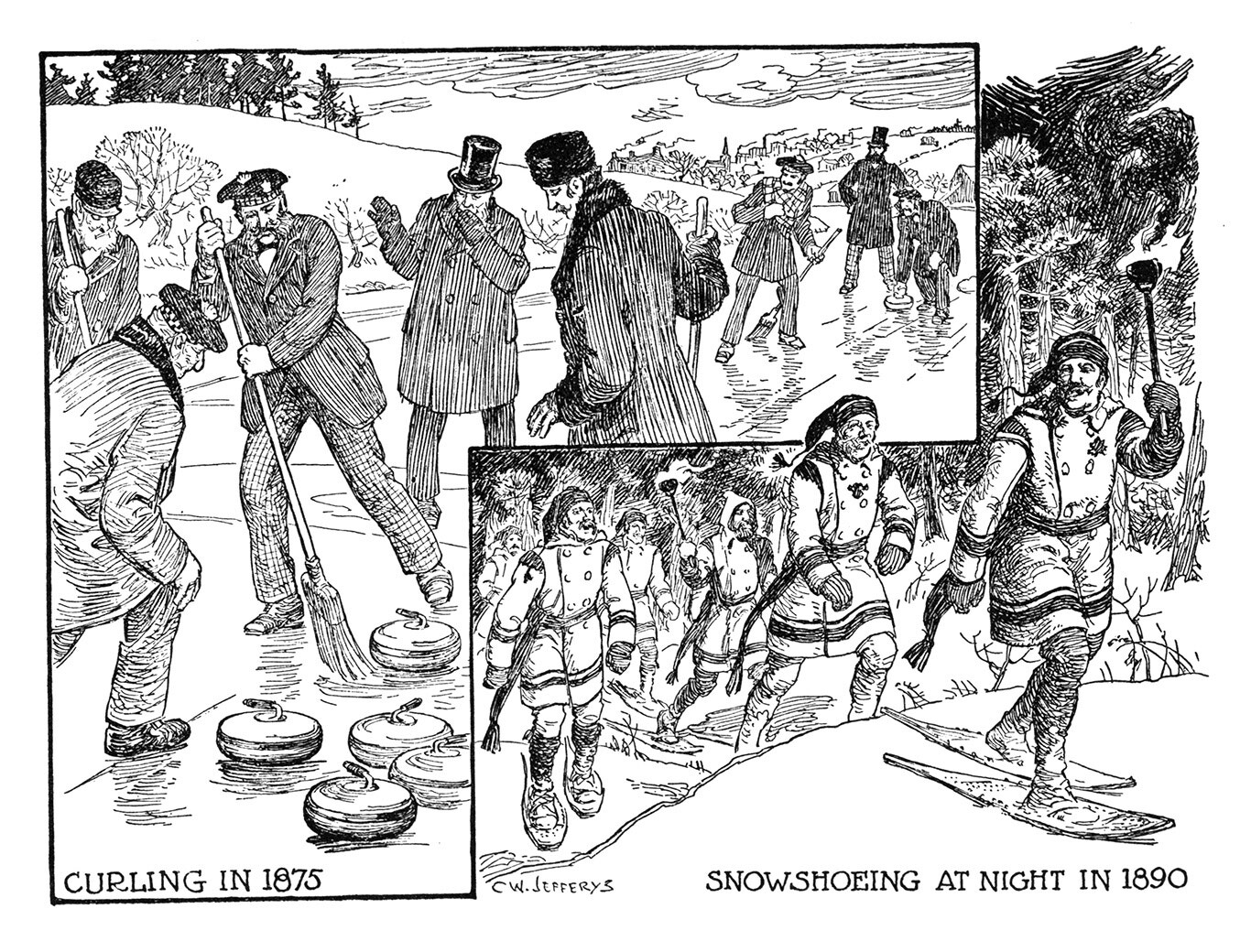 Curling and Snowshoeing