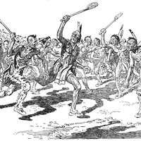 Indians Playing Lacrosse