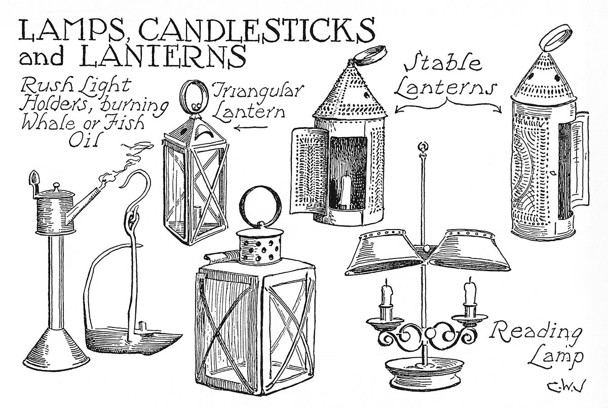 Lamps, Candlesticks And Lanterns