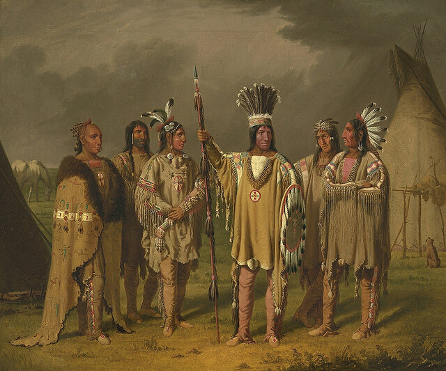 Six Blackfeet Chiefs by Paul Kane