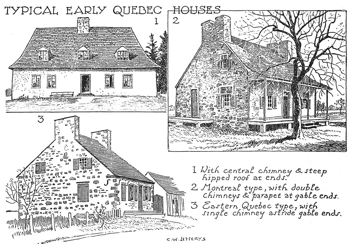 Typical Early Quebec Houses