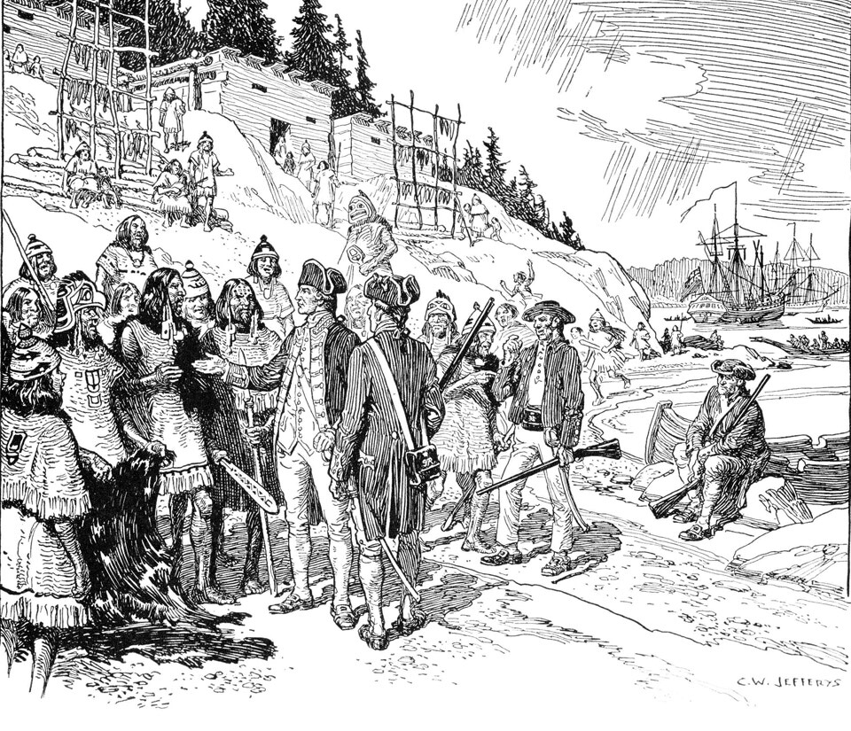 Captain Cook at Nootka