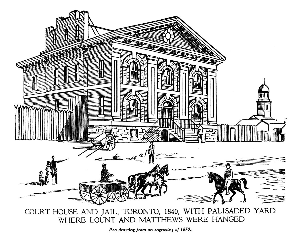 Court House and Jail, Toronto, 1840