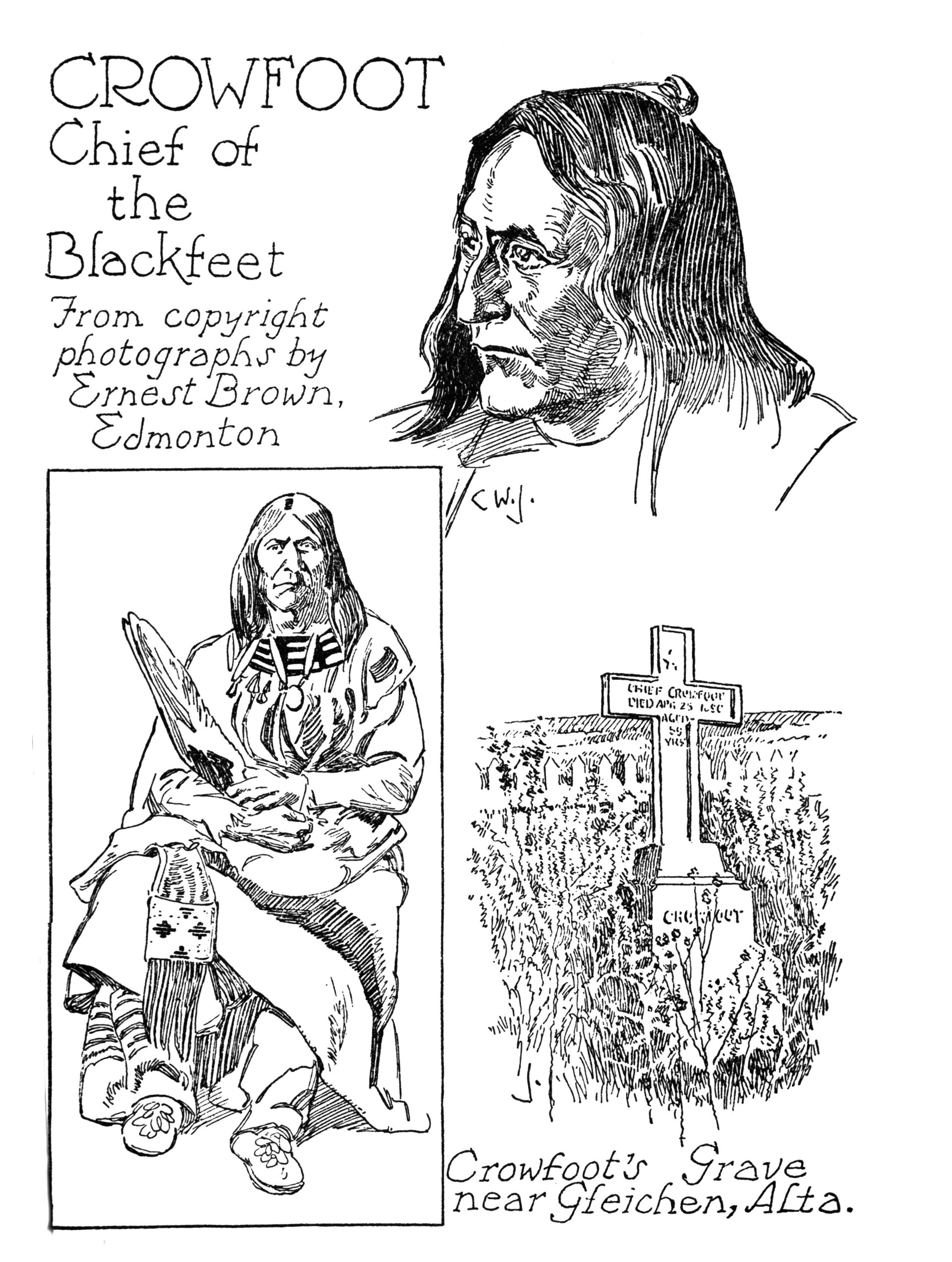 Crowfoot, Chief of the Blackfeet