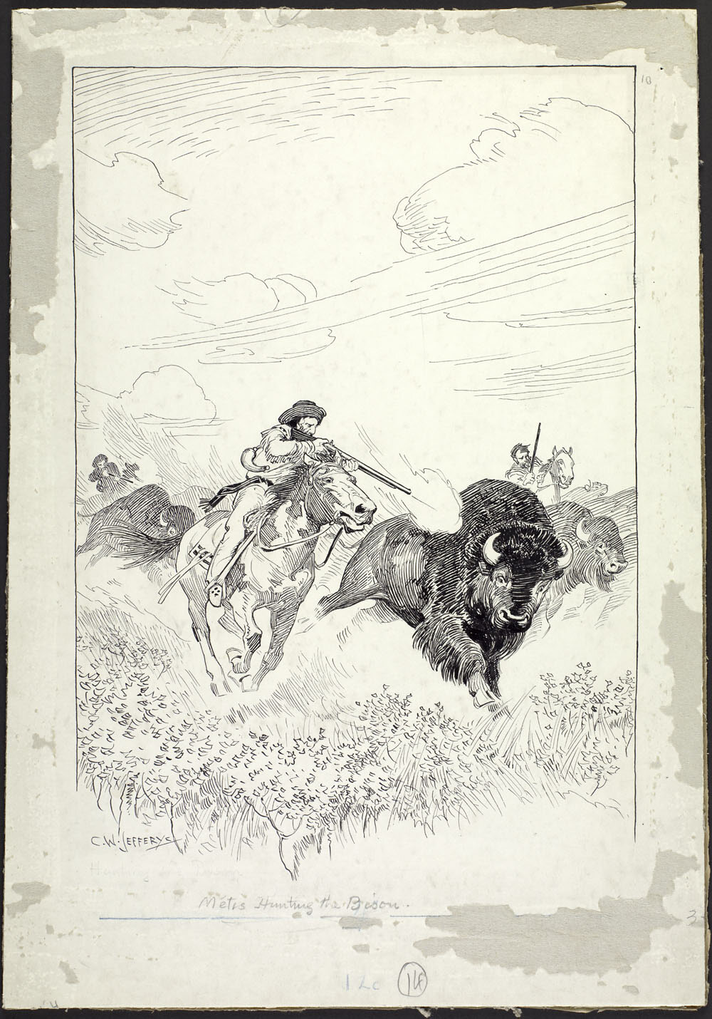 Metis Hunting The Bison