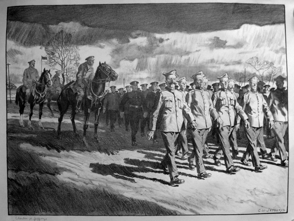 Polish Battalion Drilling Niagara Camp